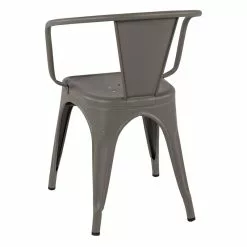 Tolix Sedia A56, Gris De Paris Opaco 5 Tolix Sedia A56, Gris De Paris Opaco -Sedie negozio TL06714 GRISDEPARIS FauteuilA56 GrisDeParis D EE