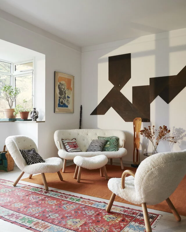 Paustian Poggiapiedi Arctander, Pelle Di Pecora Naturale - Rovere Laccato 3 Paustian Poggiapiedi Arctander, Pelle Di Pecora Naturale - Rovere Laccato - immagine 3