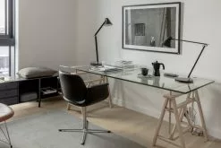 Fredericia Sedia Flamingo, Acciaio Inox - Pelle Nera 5 Fredericia Sedia Flamingo, Acciaio Inox - Pelle Nera -Sedie negozio The Danish Home Stockholm Photo Evan Pantiel David Thunander highres 07