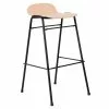 Hem Sgabello Da Bar Touchwood, 75 Cm, Faggio Naturale - Acciaio Nero