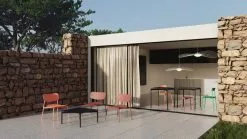 Petite Friture Sgabello Fromme, Rosso Marrone -Sedie negozio Unknown