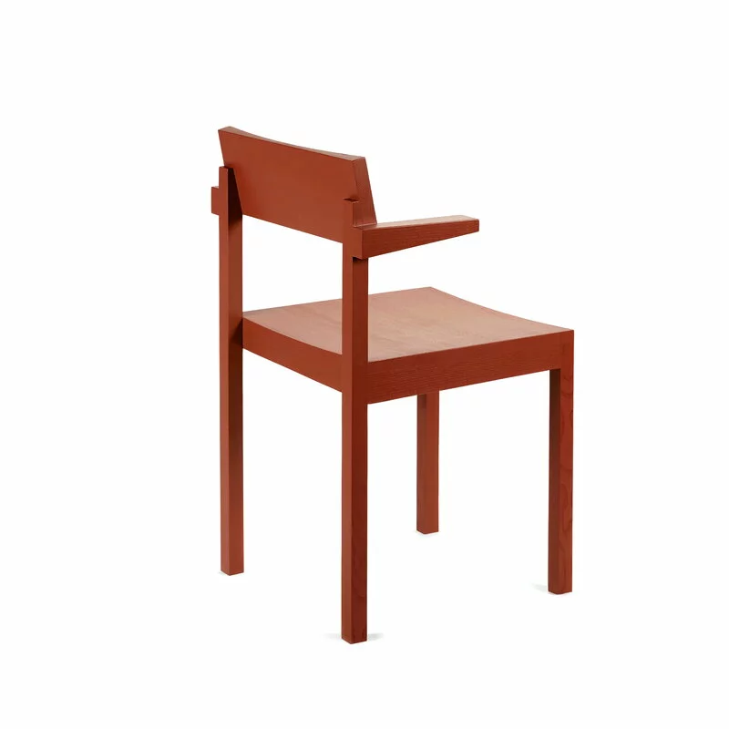 Valerie_objects Sedia Con Braccioli Silent, Argilla 2 Valerie_objects Sedia Con Braccioli Silent, Argilla - immagine 2