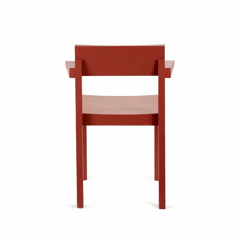 Valerie_objects Sedia Con Braccioli Silent, Argilla 3 Valerie_objects Sedia Con Braccioli Silent, Argilla - immagine 3