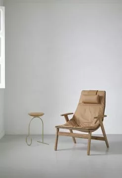 Viccarbe Poltrona Ace Con Poggiatesta, Rovere Opaco - Pelle Ocra -Sedie negozio VICCARBE 2018 5 2863 1