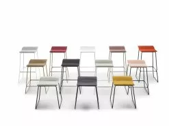 Viccarbe Sgabello Last Minute, Medio, Nero -Sedie negozio Viccarbe Last Minute stool by Patricia Urquiola EE 6 1