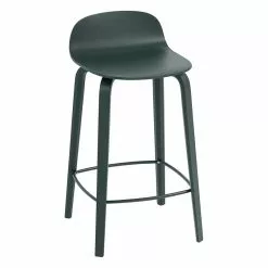 Muuto Sgabello Da Bar Visu, 65 Cm, Verde Scuro