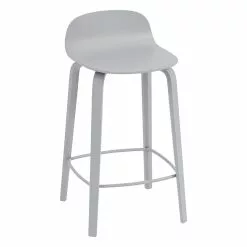 Muuto Sgabello Da Bar Visu, 65 Cm, Grigio