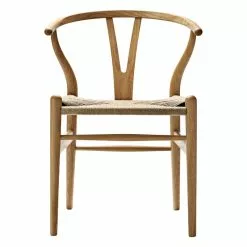 Carl Hansen & Søn Sedia CH24 Wishbone, Rovere Oliato - Corda Naturale