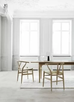 Carl Hansen & Søn Sedia CH24 Wishbone, Rovere Saponato - Corda Naturale -Sedie negozio Wegner CH24 oak soap CH327 table oak soap