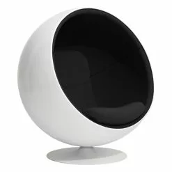 Eero Aarnio Originals Sedia Ball Chair, Bianco - Nero