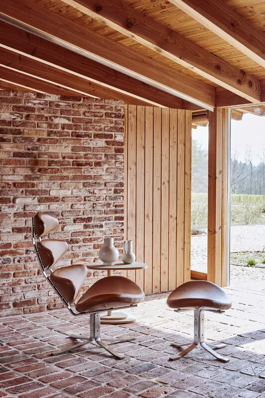 Fredericia Poggiapiedi Corona, Cromo Spazzolato - Pelle Cognac 4 Fredericia Poggiapiedi Corona, Cromo Spazzolato - Pelle Cognac - immagine 4