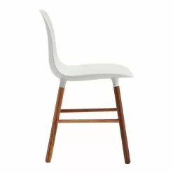 Normann Copenhagen Sedia Form, Bianco - Noce 7 Normann Copenhagen Sedia Form, Bianco - Noce -Sedie negozio form chair walnut white 2 VS