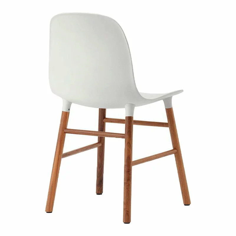 Normann Copenhagen Sedia Form, Bianco - Noce 2 Normann Copenhagen Sedia Form, Bianco - Noce - immagine 2