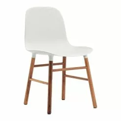 Normann Copenhagen Sedia Form, Bianco - Noce