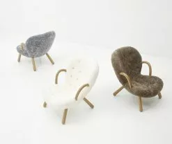 Paustian Poltrona Arctander, Pelle Di Pecora Naturale - Rovere Laccato -Sedie negozio paustian arctander chair warmrest sheepskin grey white sahara 02