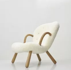 Paustian Poltrona Arctander, Pelle Di Pecora Naturale - Rovere Laccato -Sedie negozio paustian arctander chair warmrest sheepskin white oak 01