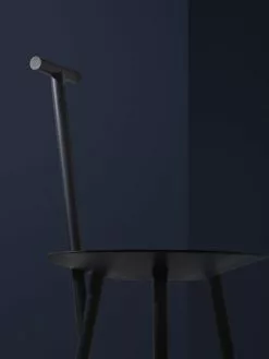 PLEASE WAIT To Be SEATED Sedia Spade, Blu Navy -Sedie negozio spadechair navybluespadechair navyblue