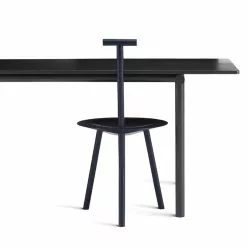 PLEASE WAIT To Be SEATED Sedia Spade, Blu Navy -Sedie negozio tubbytube spadetubbytube spade